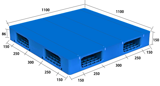 1111平板双面塑料托盘